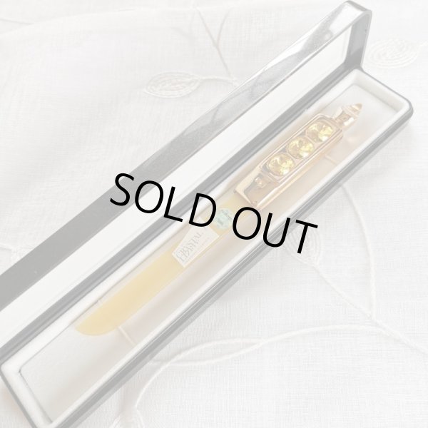 画像2: イタリアムラーノガラス&チタンコーティング爪やすり　イエロー (2)